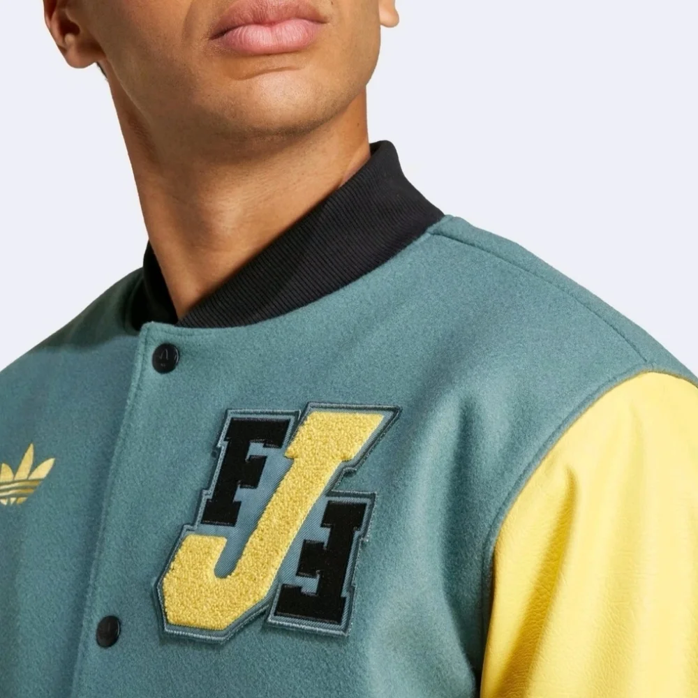 Jamaica Football Federation Men Large Adidas Originals VRCT TECEME Jacket JE5329